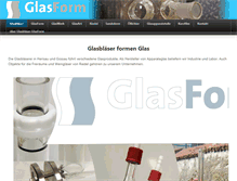 Tablet Screenshot of glasform.ch